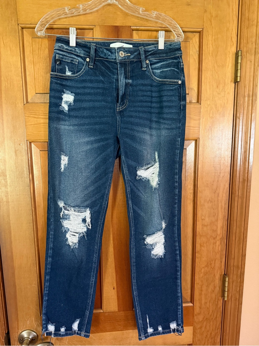 KanCan Dark Blue Distressed Skinny Jeans